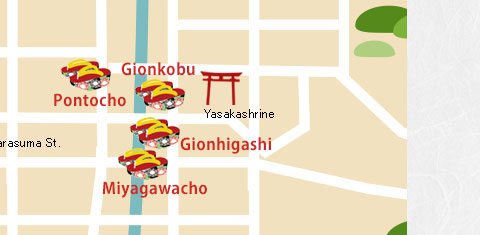 Five Kagai Map